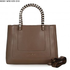 Bvlgari nieuwe handtas Serpenti Ferrari leren tas kaki 80381 Bvlgari nieuwe handtas Serpenti Ferrari leren tas kaki 80381