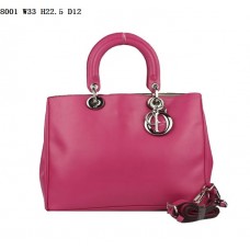 Dior Diorissimo kleine tas, perzikkleurig nappaleer (zilverkleurige hardware) 8001 Dior Diorissimo kleine tas, perzikkleurig nappaleer (zilverkleurige hardware) 8001