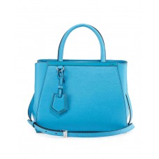 Fendi 2Jours Mini Shopping Tote Medium Blauw Fendi 2Jours Mini Shopping Tote Medium Blauw