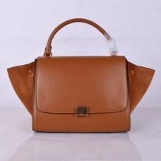 Celine Brown Classic Trapeze leren tas 30 cm Celine Brown Classic Trapeze leren tas 30 cm