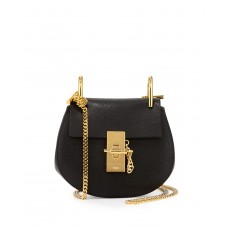 Chloe Drew Nano zadeltas van lamsleer, zwart Chloe Drew Nano zadeltas van lamsleer, zwart