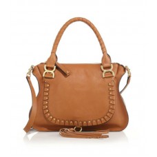 Chloe Marcie Medium leren handtas met studs Chloe Marcie Medium leren handtas met studs
