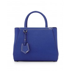 Fendi 2Jours Mini Shopping Tote Kobaltblauw Fendi 2Jours Mini Shopping Tote Kobaltblauw