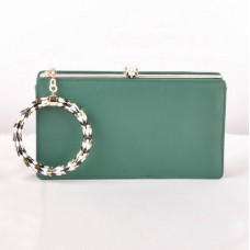 Bvlgari Serpenti originele leren ingelijste pochette groen 82121 Bvlgari Serpenti originele leren ingelijste pochette groen 82121