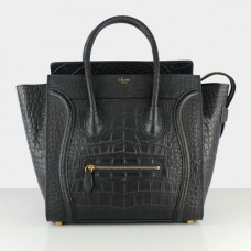 Celine Large Luggage Tote Black Croco Bags Celine Large Luggage Tote Black Croco Bags