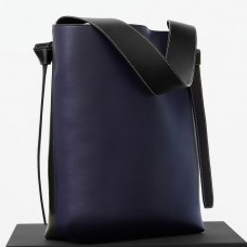 Celine Twisted Cabas kleine tas in marineblauw/zwart kalfsleer Celine Twisted Cabas kleine tas in marineblauw/zwart kalfsleer