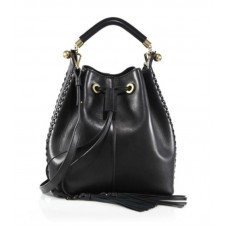Chloe Gala leren bucket bag zwart Chloe Gala leren bucket bag zwart