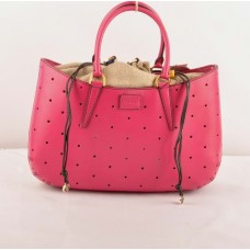 Fendi B Fab Peach Ferrari Leather Perforated Bag Large Top-handle Bag Fendi B Fab Peach Ferrari Leather Perforated Bag Large Top-handle Bag