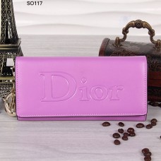 Christian Dior paarse portemonnee met klep 117 Christian Dior paarse portemonnee met klep 117