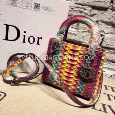Replica Dior Lady Tote tas van kalfsleer in paars Replica Dior Lady Tote tas van kalfsleer in paars
