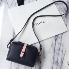 Celine zwarte tas met doosvormige schouderband Celine zwarte tas met doosvormige schouderband