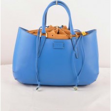 Fendi B Fab grote handtas van blauw Ferrari-leer Fendi B Fab grote handtas van blauw Ferrari-leer