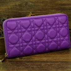 Lady Dior Escapade Portemonnee Schapenvacht Leer D0082 Paars Lady Dior Escapade Portemonnee Schapenvacht Leer D0082 Paars