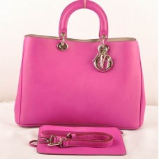 Dior Diorissimo Jumbo Tas Paars Origineel Leer (Gouden Hardware) 602 Dior Diorissimo Jumbo Tas Paars Origineel Leer (Gouden Hardware) 602