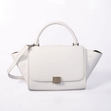 Celine Medium Trapeze leren tas wit Celine Medium Trapeze leren tas wit
