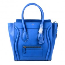 Celine Large Luggage Tote Blauwe leren tas Celine Large Luggage Tote Blauwe leren tas