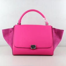 Celine Classic Neon Pink Suede Leather Bags Celine Classic Neon Pink Suede Leather Bags