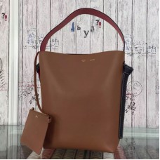Celine Twisted Cabas kleine tas in camel/oranje kalfsleer Celine Twisted Cabas kleine tas in camel/oranje kalfsleer