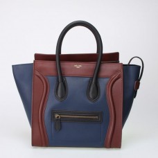Celine Large Luggage Tote Marineblauw Bruin Zwart Tassen Celine Large Luggage Tote Marineblauw Bruin Zwart Tassen