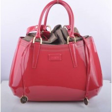 Fendi B Fab Peach Patent Leather Large Top-handle Bag Fendi B Fab Peach Patent Leather Large Top-handle Bag