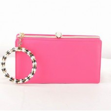 Bvlgari Serpenti originele lederen ingelijste pochette fuschia 82121 Bvlgari Serpenti originele lederen ingelijste pochette fuschia 82121