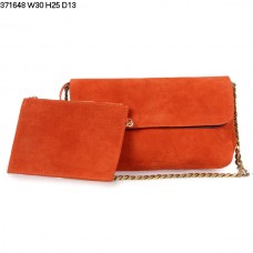 Celine Gourmette Suède Schoudertas Oranje 371648 Celine Gourmette Suède Schoudertas Oranje 371648