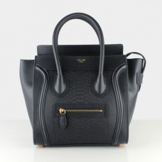 Celine Medium Luggage Tote Black Snake Bags Celine Medium Luggage Tote Black Snake Bags