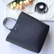 Celine kleine Cabas tas in zwart leer Celine kleine Cabas tas in zwart leer