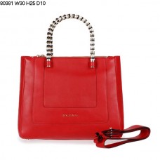Nieuwe Bvlgari Hand Carry Serpenti Ferrari leren tas rood 80381