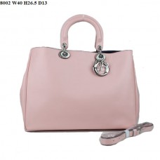 Dior Diorissimo Jumbo Tas Roze Nappa Leer (Zilverkleurige Hardware) 8002 Dior Diorissimo Jumbo Tas Roze Nappa Leer (Zilverkleurige Hardware) 8002