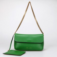Celine Gourmette Ferrari leren schoudertas groen 88041 Celine Gourmette Ferrari leren schoudertas groen 88041