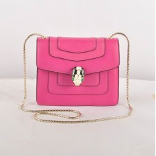 Bvlgari Serpenti Original leren schoudertas fuchsia 604 Bvlgari Serpenti Original leren schoudertas fuchsia 604