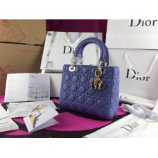 Replica Dior Lady Default Tote in blauw Replica Dior Lady Default Tote in blauw
