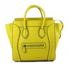 Celine Large Luggage Tote Neon Yellow Handbag Celine Large Luggage Tote Neon Yellow Handbag