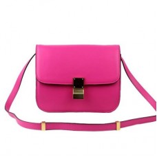 Celine Clasp Classic Box Medium Tas Rose Celine Clasp Classic Box Medium Tas Rose