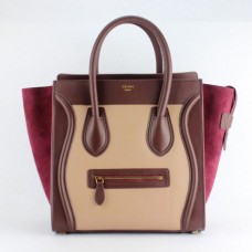 Celine Large Luggage Tote Nude Wine Suede Bags Celine Large Luggage Tote Nude Wine Suede Bags