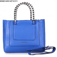 Nieuwe Bvlgari Serpenti handtas van kalfsleer, blauw, modelnummer 80382 Nieuwe Bvlgari Serpenti handtas van kalfsleer, blauw, modelnummer 80382