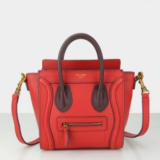 Celine Small Luggage Tote Rode Wijn Tas 20cm Celine Small Luggage Tote Rode Wijn Tas 20cm