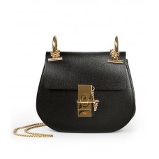Chloe Drew Nano leren crossbodytas zwart Chloe Drew Nano leren crossbodytas zwart