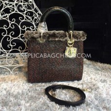 Luxe replica Dior Lady Default met slangenprint Luxe replica Dior Lady Default met slangenprint