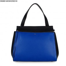 Celine EDGE Tas van kalfsleer, blauw/zwart 26938 Celine EDGE Tas van kalfsleer, blauw/zwart 26938