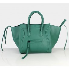 Celine Boston tassen van donkergroen rundleer Celine Boston tassen van donkergroen rundleer