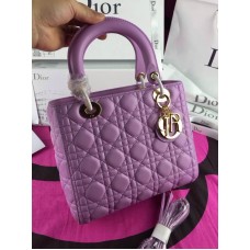 Replica Dior Lady Totes handtas van echt leer in paars Replica Dior Lady Totes handtas van echt leer in paars