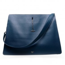Celine Original leren schoudertas donkerblauw 3355 Celine Original leren schoudertas donkerblauw 3355