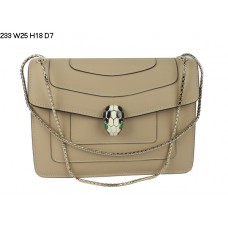 Bvlgari Serpenti GM schoudertas van kalfsleer, abrikooskleur 233 Bvlgari Serpenti GM schoudertas van kalfsleer, abrikooskleur 233