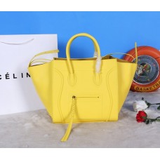 Celine Boston gele leren tassen Celine Boston gele leren tassen