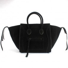Celine Boston zwarte vierkante suède tassen Celine Boston zwarte vierkante suède tassen