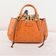 Fendi B Fab Oranje Ferrari Lederen Geperforeerde Tas Medium Handtas Fendi B Fab Oranje Ferrari Lederen Geperforeerde Tas Medium Handtas