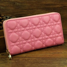 Lady Dior Escapade Portemonnee Schapenvacht Leer D0082 Roze Lady Dior Escapade Portemonnee Schapenvacht Leer D0082 Roze