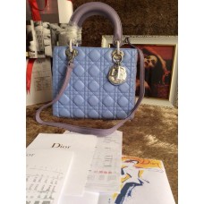 Nagemaakte Dior Lady Totes in blauw Nagemaakte Dior Lady Totes in blauw